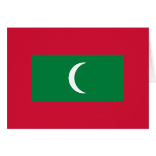 Cartão Bandeira das Maldivas