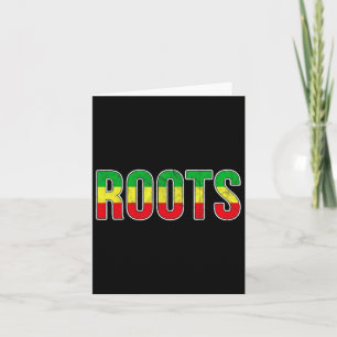 Cartão Bandeira das Raízes Africanas - Orgulho da Históri