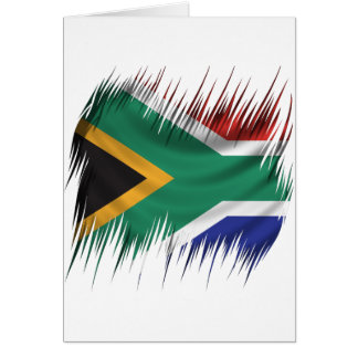 Cartão Bandeira de África do Sul dos Shredders