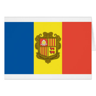 Cartão Bandeira de Andorra