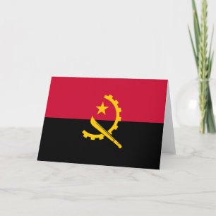 Cartão Bandeira de Angola