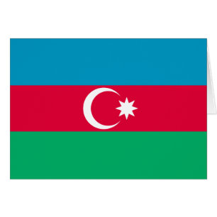 Cartão Bandeira de Azerbaijan