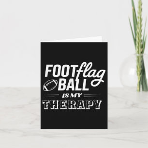 Cartão Bandeira de Bandeira de Futebol é minha terapia