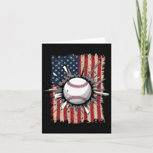 Cartão Bandeira de Baseball nos Estados Unidos