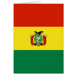 Cartão Bandeira de Bolívia