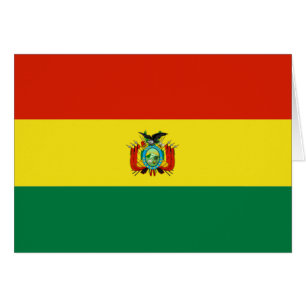 Cartão Bandeira de Bolívia