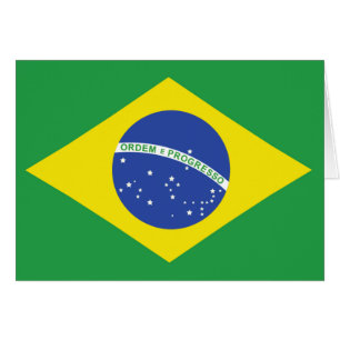 Cartão Bandeira de Brasil