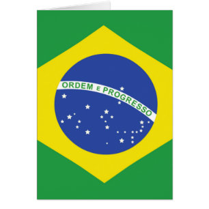Cartão Bandeira de Brasil
