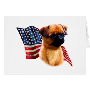 Cartão Bandeira de Bruxelas Griffon