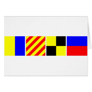 Cartão Bandeira de código Kyle