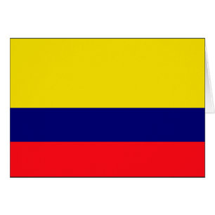 Cartão Bandeira de Colômbia