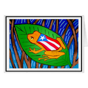 Cartão Bandeira de coqui