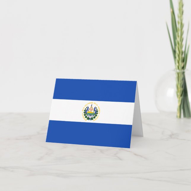 Cartão Bandeira de El Salvador (Frente)