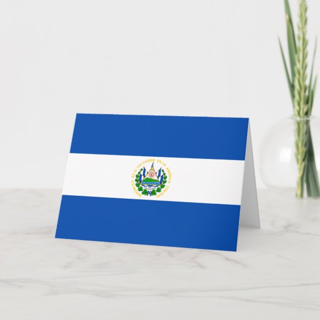 Cartão Bandeira de El Salvador (Frente)