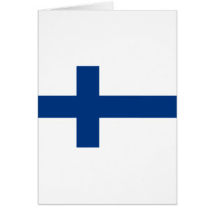 Cartão Bandeira de Finlandia