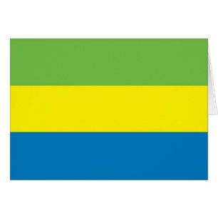 Cartão Bandeira de Gabon