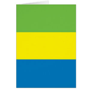 Cartão Bandeira de Gabon