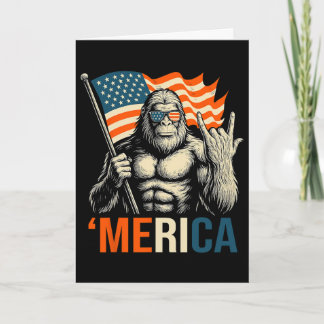 Cartão Bandeira de Gorila 'merica Óculos de Sol Engraçado