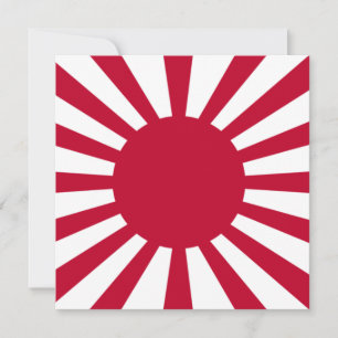 Cartão Bandeira de Guerra Imperial do Japão