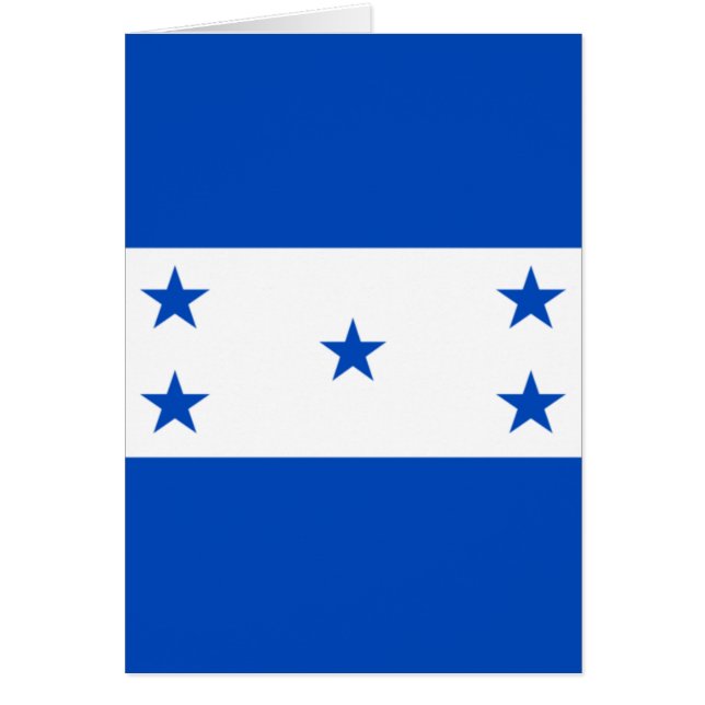 Cartão Bandeira de Honduras (Frente)