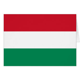 Cartão Bandeira de Hungria