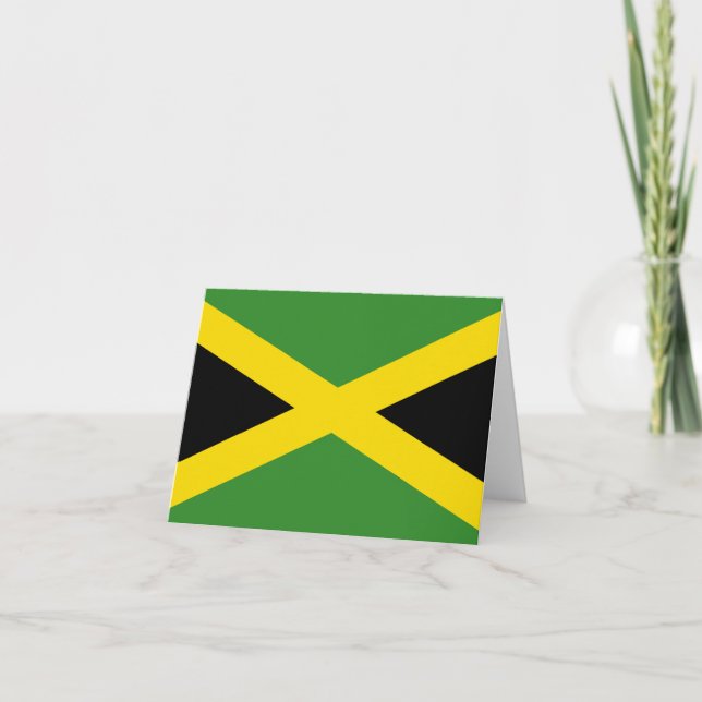 Cartão Bandeira de Jamaica (Frente)
