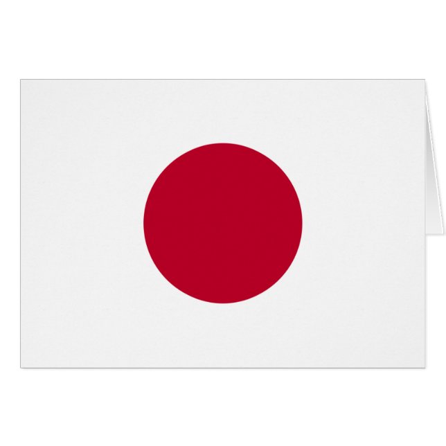 Cartão Bandeira de Japão (Frente Horizontal)