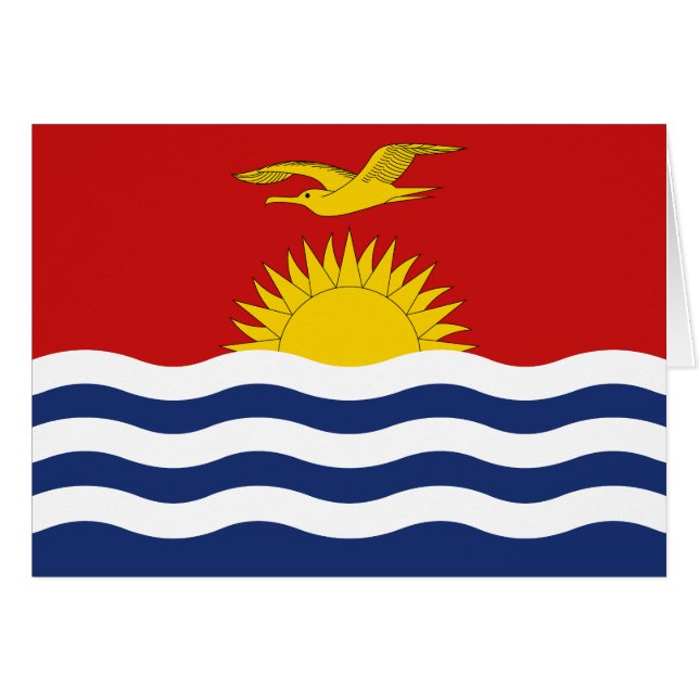 Cartão Bandeira de Kiribati (Frente Horizontal)