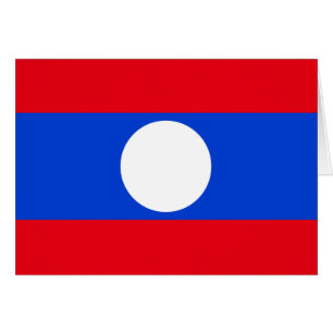 Cartão Bandeira de Laos