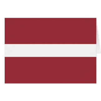 Cartão Bandeira de Latvia