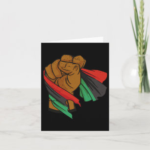 Cartão Bandeira de Libertação Negra Décima Junta da União