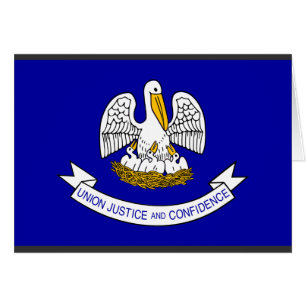 Cartão Bandeira de Louisiana