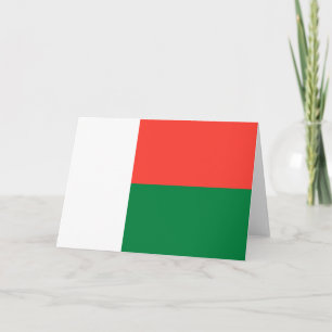 Cartão Bandeira de Madagáscar