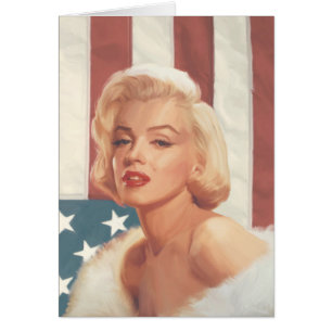 Cartão Bandeira de Marilyn