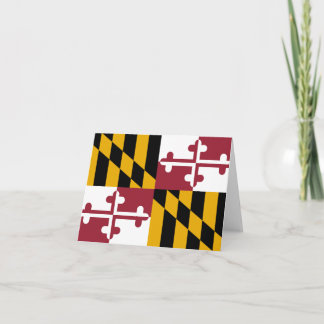 Cartão Bandeira de Maryland