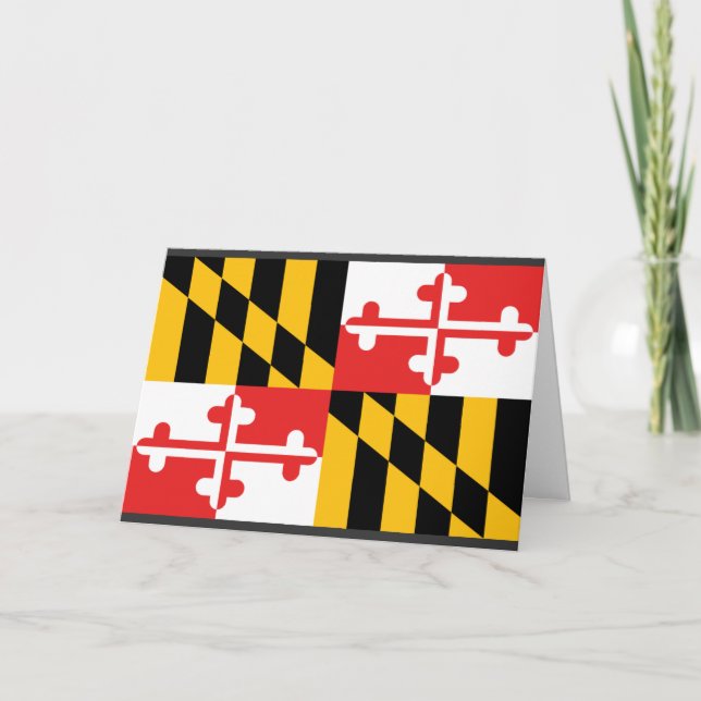 Cartão Bandeira de Maryland (Frente)