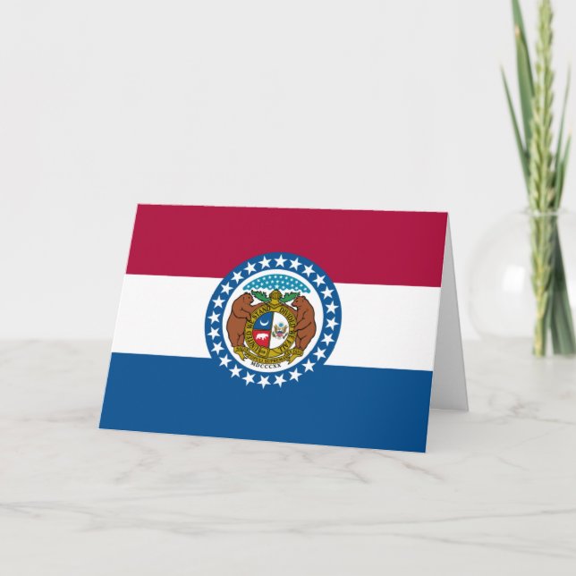 Cartão Bandeira de Missouri (Frente)