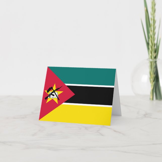 Cartão Bandeira de Moçambique (Frente)
