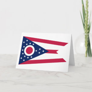 Cartão Bandeira de Ohio