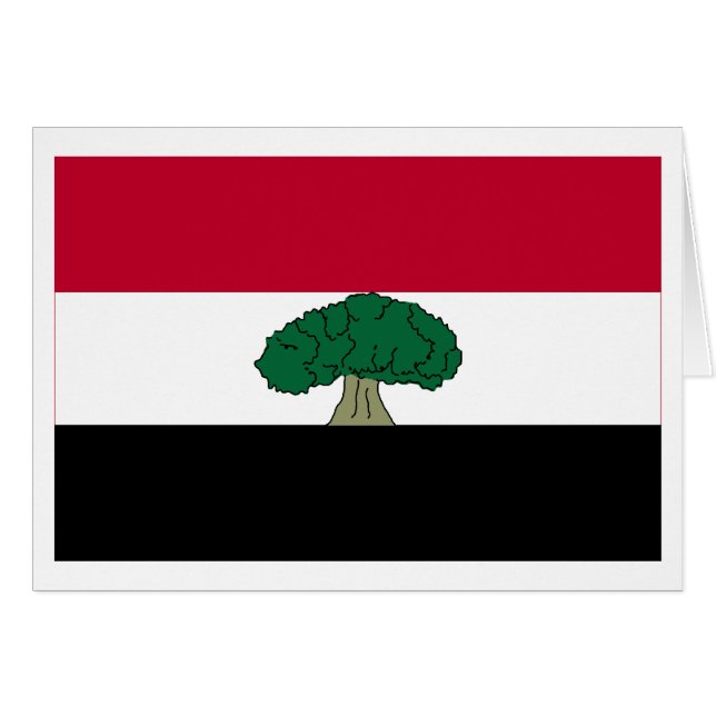 Cartão Bandeira de Oromia (Frente Horizontal)