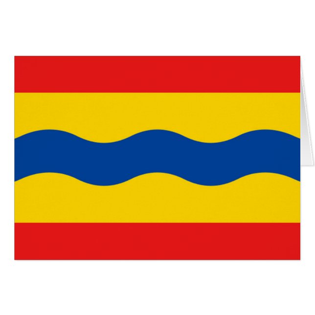 Cartão Bandeira de Overijssel (Frente Horizontal)