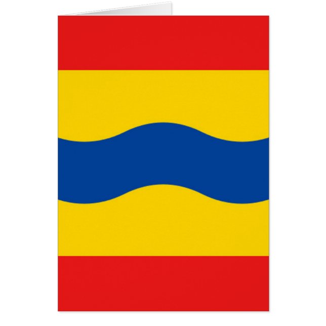 Cartão Bandeira de Overijssel (Frente)