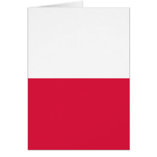 Cartão Bandeira de Polônia