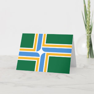 Cartão Bandeira de Portland (Oregon)