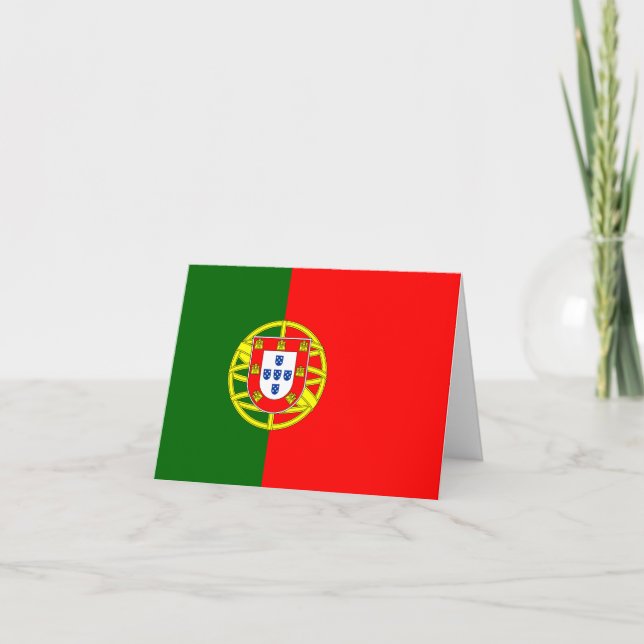Cartão Bandeira de Portugal (Frente)