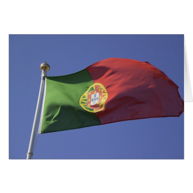 Cartão Bandeira de Portugal RF) (Frente Horizontal)