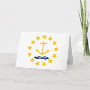 Cartão Bandeira de Rhode Islander, Bandeira de Rhode Isla