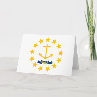 Cartão Bandeira de Rhode Islander, Bandeira de Rhode Isla