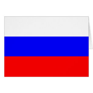 Cartão Bandeira de Rússia