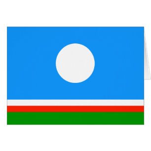 Cartão Bandeira de Sakha